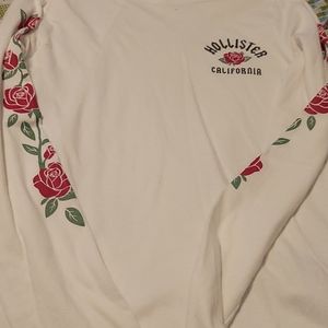 Hollister, white long sleeve